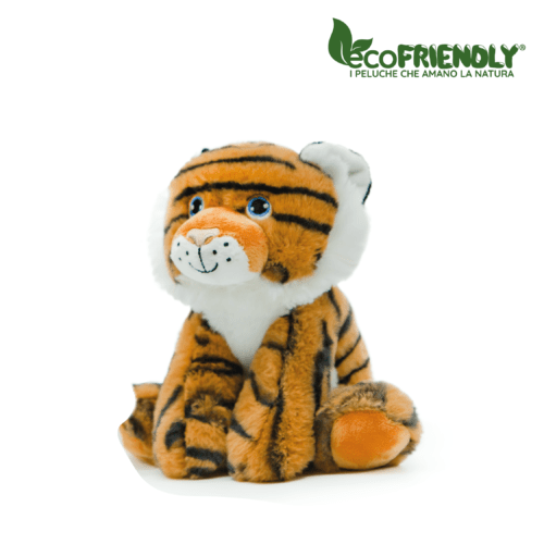 Peluche cucciolo ecofriendly ecosostenibile tigre