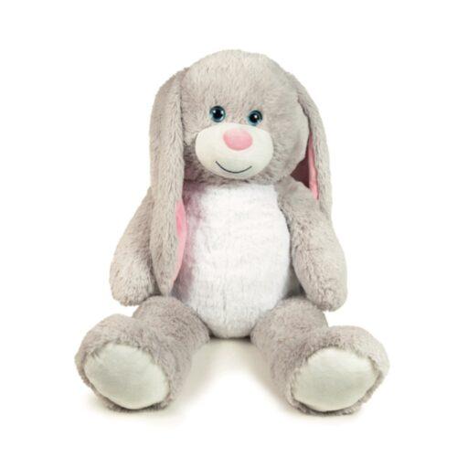 peluche bunny con occhioni glitterati e imbottitura riciclata